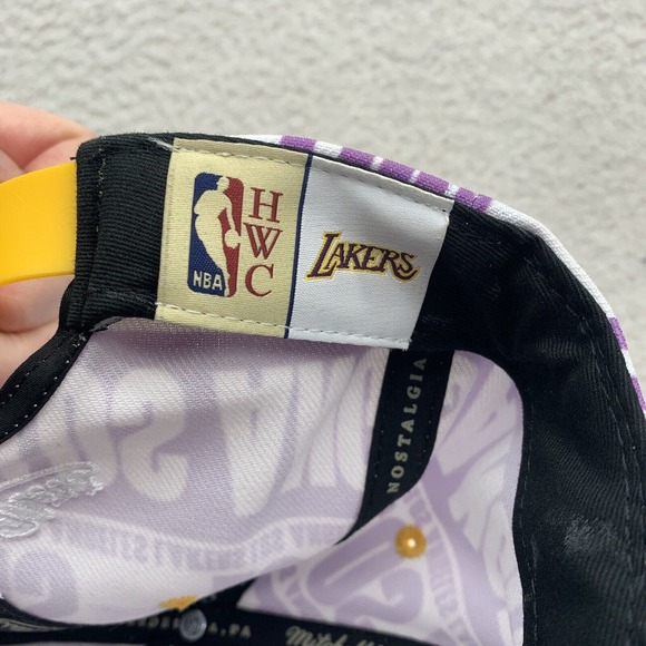 Mitchell & Ness Purple and Yellow Lakers Hat - Picture 9 of 13